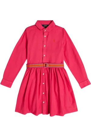 Ralph Lauren Abito chemisier in cotone con cintura