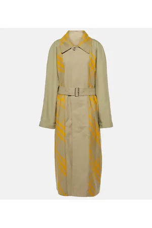 Burberry Trench in gabardine di cotone a quadri
