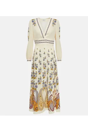 Etro Abito midi con stampa paisley