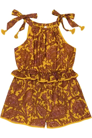 ZIMMERMANN Jumpsuit corta Tiggy Tie in cotone