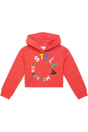 Stella McCartney Felpa in jersey di cotone con cappuccio