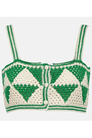 ANNA KOSTUROVA Top cropped Maija in crochet
