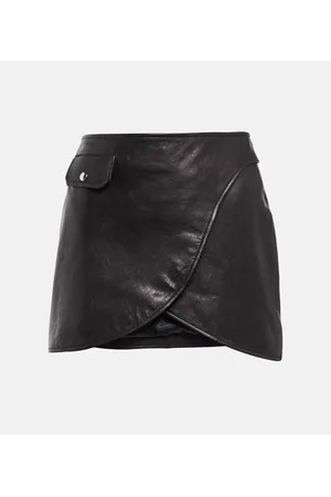 Khaite Minigonna Otis in pelle