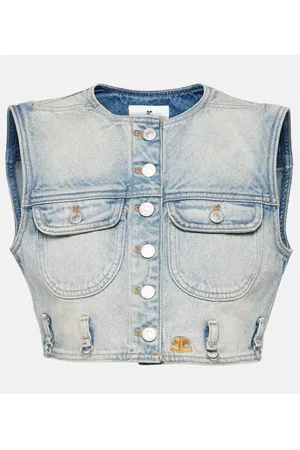 Courrèges Courrèges Gilet di jeans cropped