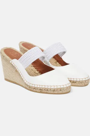 MALONE SOULIERS Espadrillas con zeppa Siena 70 in pelle