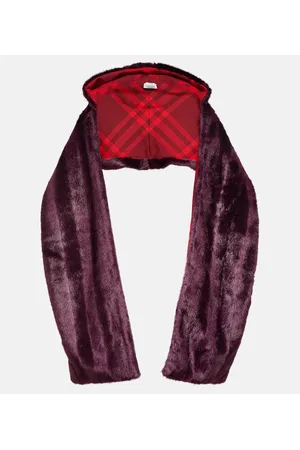 Burberry Sciarpa in pelliccia sintetica