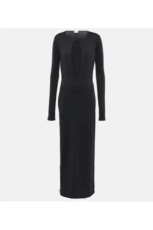 MAGDA BUTRYM Abito lungo in seta con cut-out