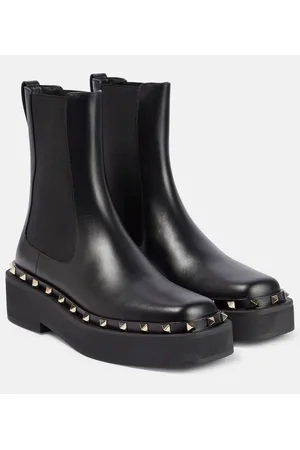 VALENTINO GARAVANI Stivaletti Chelsea Rockstud in pelle
