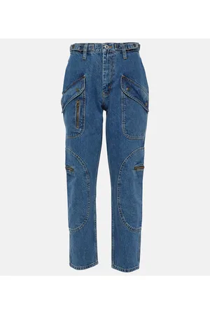 RE/DONE Jeans cargo Racer a vita alta