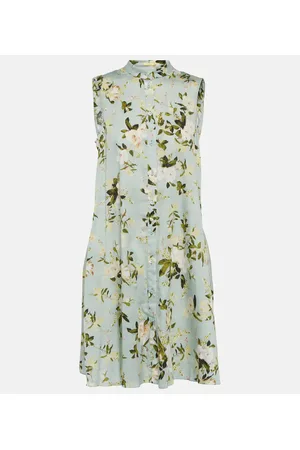 Erdem Miniabito Soleil in popeline di cotone