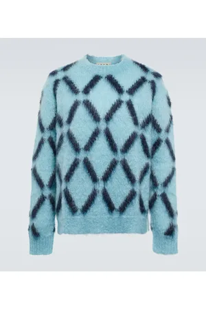 Marni Pullover in misto mohair con intarsi