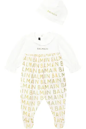 Balmain Baby - Tutina e berretto in cotone