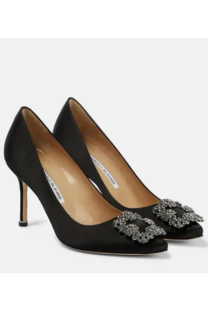 Manolo Blahnik Pumps Hangisi 90 in raso