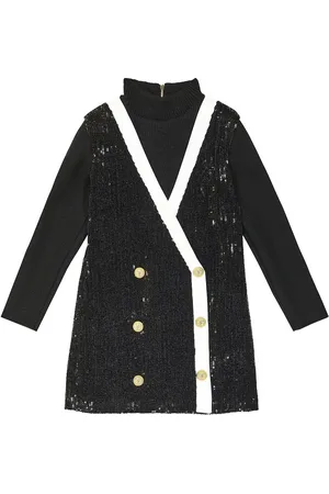 Balmain Abito doppiopetto con paillettes