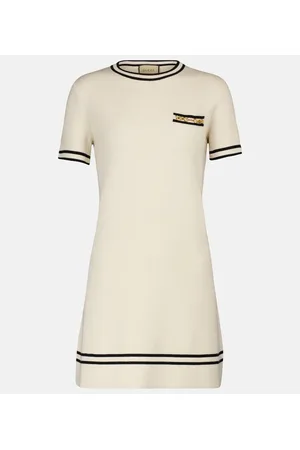 Gucci Miniabito in piqué di lana