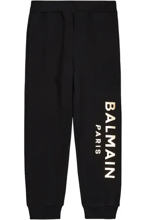 Balmain Pantaloni sportivi in cotone con logo