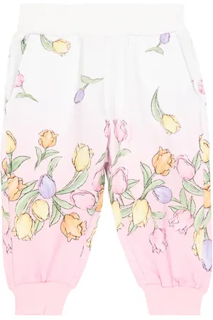 MONNALISA Baby - Pantaloni sportivi in misto cotone con stampa