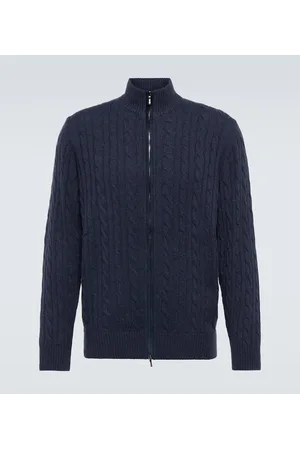 Loro Piana Cardigan in cashmere a trecce