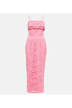 Rasario Abito midi bustier in pizzo