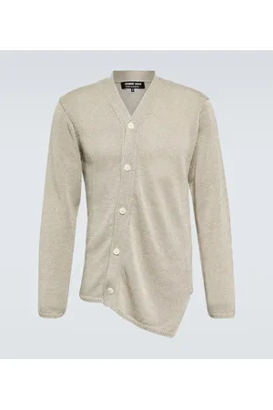 Comme des Garçons Comme des Garçons Homme Deux Cardigan asimmetrico in lino