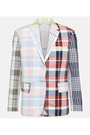 Thom Browne Blazer patchwork in cotone
