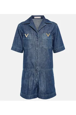 VALENTINO Jumpsuit corta di jeans