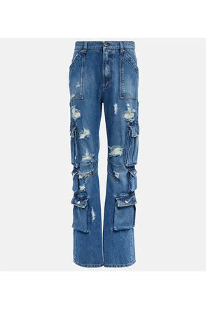 Dolce & Gabbana Jeans regular distressed a vita alta