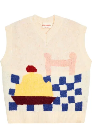 Bobo Choses Gilet Yummy Cake in jacquard