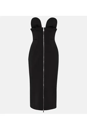 OFF-WHITE Abito midi senza spalline