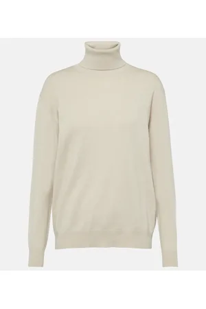 Brunello Cucinelli Dolcevita in maglia di cashmere a coste