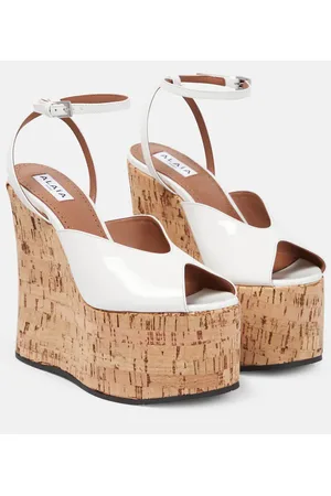 Alaïa Alaïa Sandali con zeppa in vernice