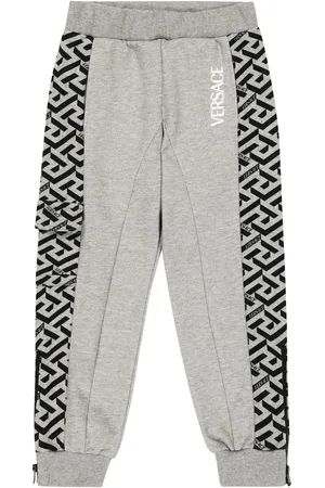 VERSACE Pantaloni sportivi La Greca in cotone