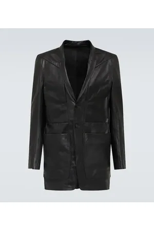 Rick Owens Blazer Lido in pelle