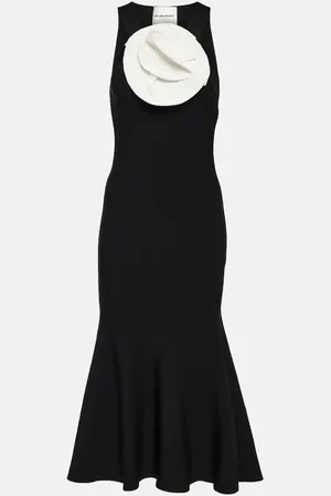 Roland Mouret Abito midi con applicazione floreale