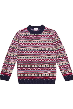 La Coqueta Pullover Mirlo Fair Isle in misto lana