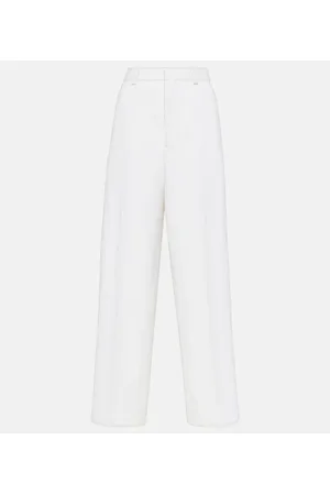 Ami Pantaloni in misto lana a gamba larga