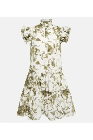 Erdem Miniabito Pomona in cotone con stampa