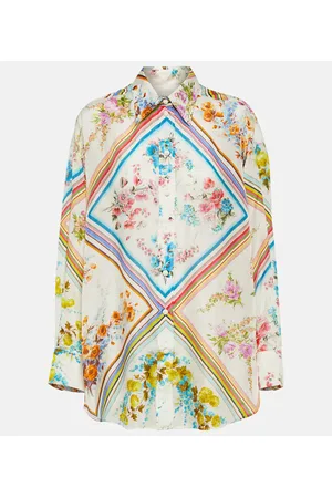 ZIMMERMANN Blusa Halcyon in seta con stampa