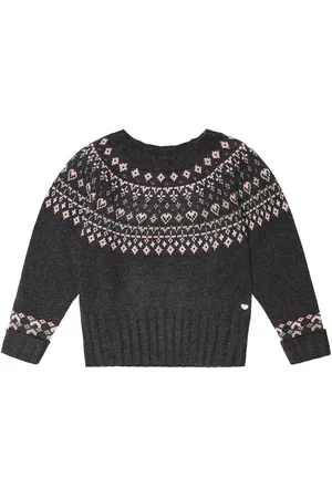 Tartine Et Chocolat Pullover in jacquard di lana vergine