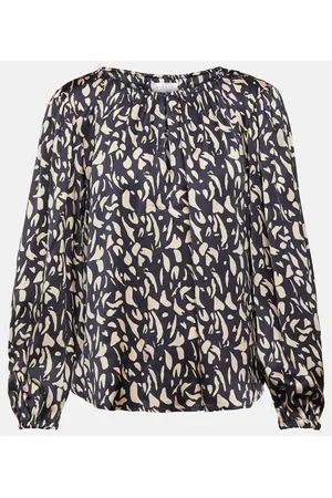 Velvet Blusa in raso con stampa