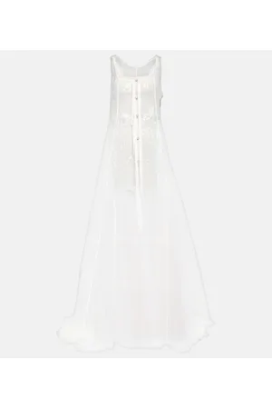 Jacquemus Abito lungo Dentelle con paillettes