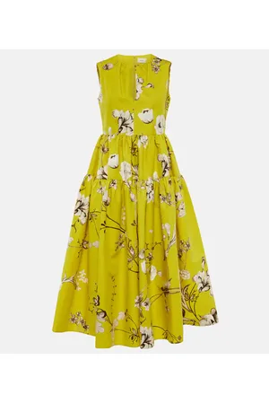 Erdem Abito midi Eleonore in faille di cotone