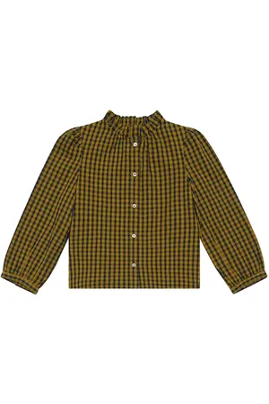 BONPOINT Blusa Brunella in cotone a quadri