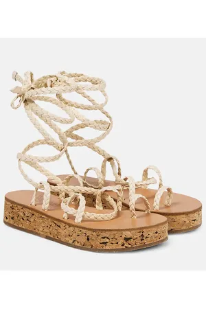 Ancient Greek Sandals Sandali con plateau Caryatis in pelle