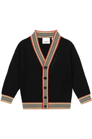 Burberry Cardigan Icon Stripe in misto lana