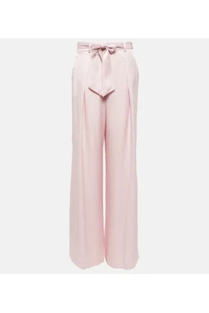 GABRIELA HEARST Pantaloni in seta a gamba larga