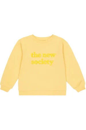 The New Society Felpa Hugo in cotone con logo