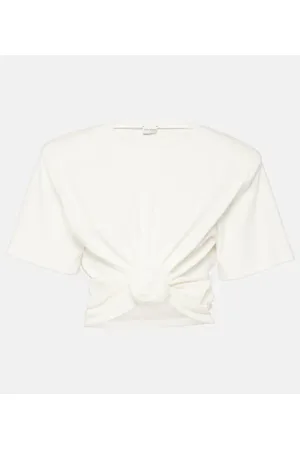 MAGDA BUTRYM T-shirt cropped in jersey di cotone