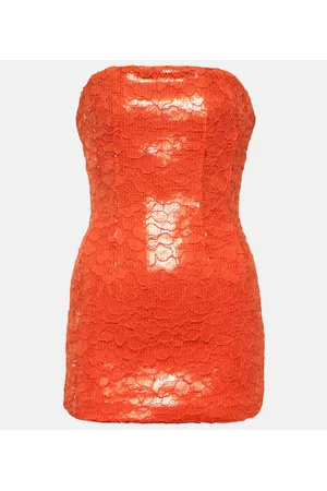 LAQUAN SMITH Miniabito in pizzo con paillettes