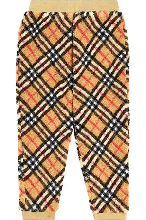 Burberry Pantaloni sportivi in pile Burberry Check